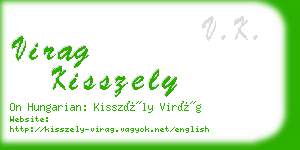 virag kisszely business card